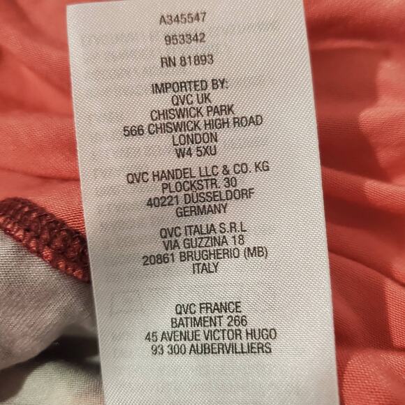 LOGO Layers by Lori Goldstein Women's S Printed Tank w/ Solid Flounce at Hemline - Picture 10 of 11